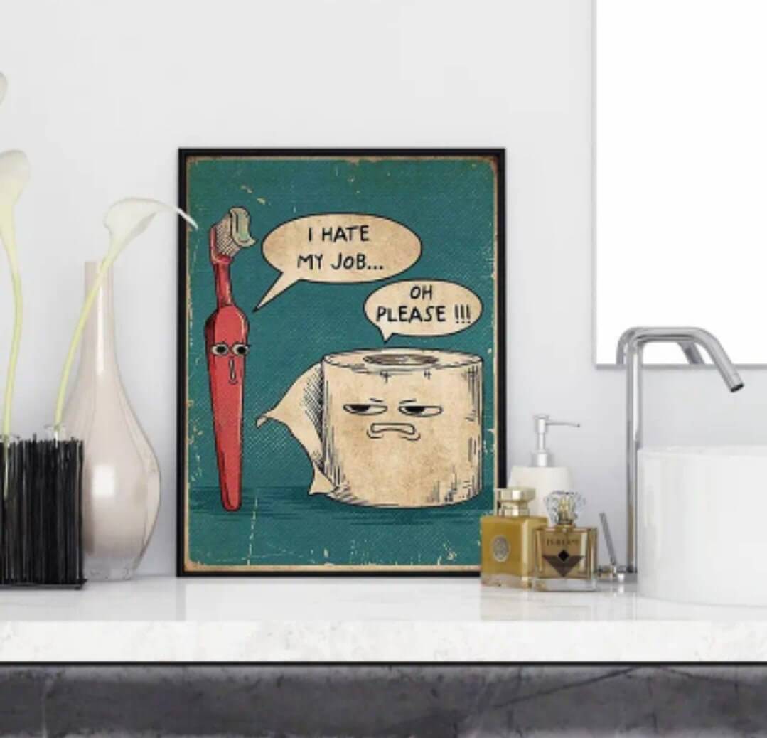 Home Decor - funny canvas poster