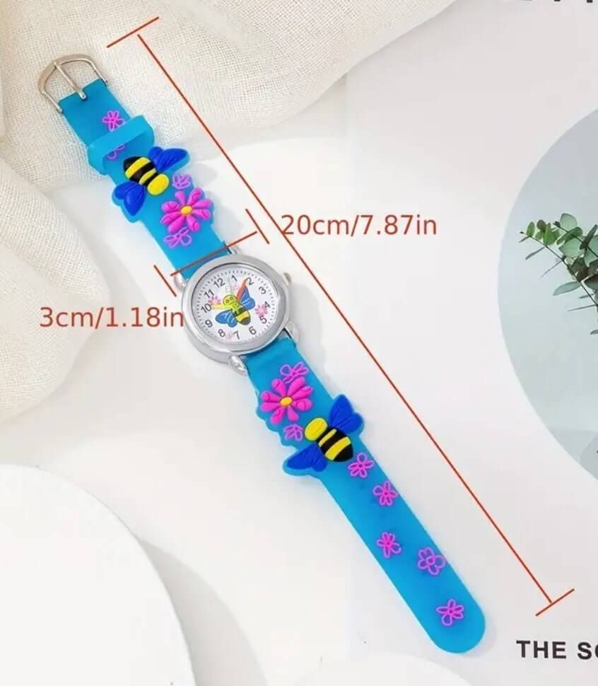 Child's jewellery blue football silicone watch