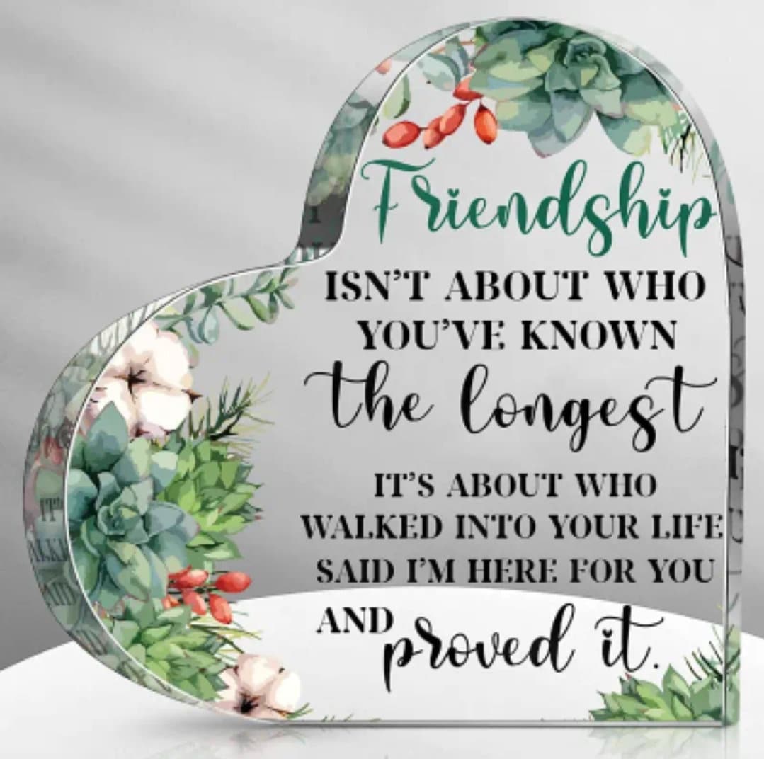 Plaque - friendship