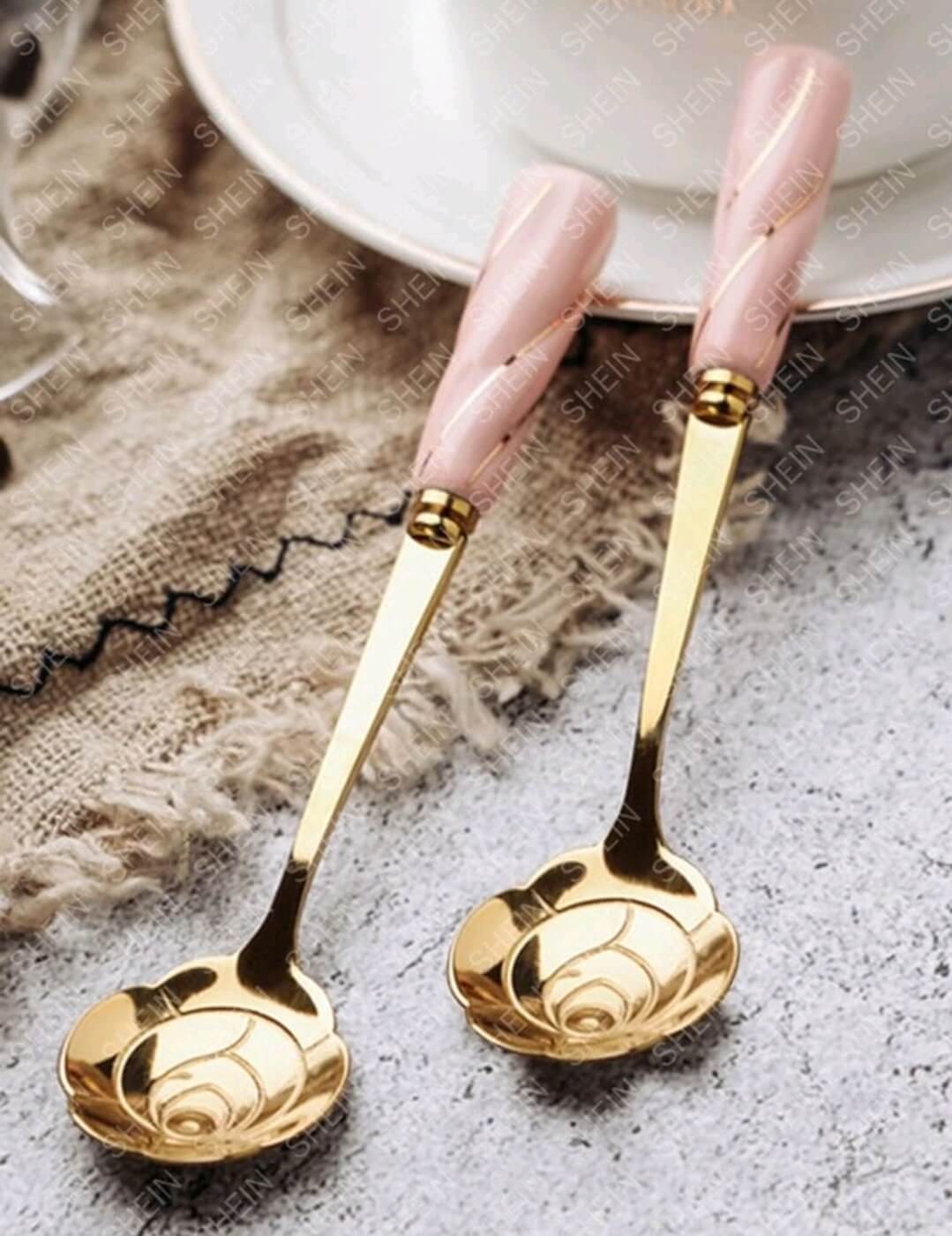 Exquisite flower spoon