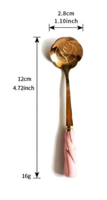 Exquisite flower spoon