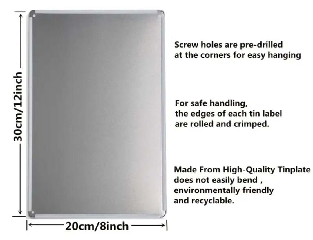 Home decor - Metal Sign - garden