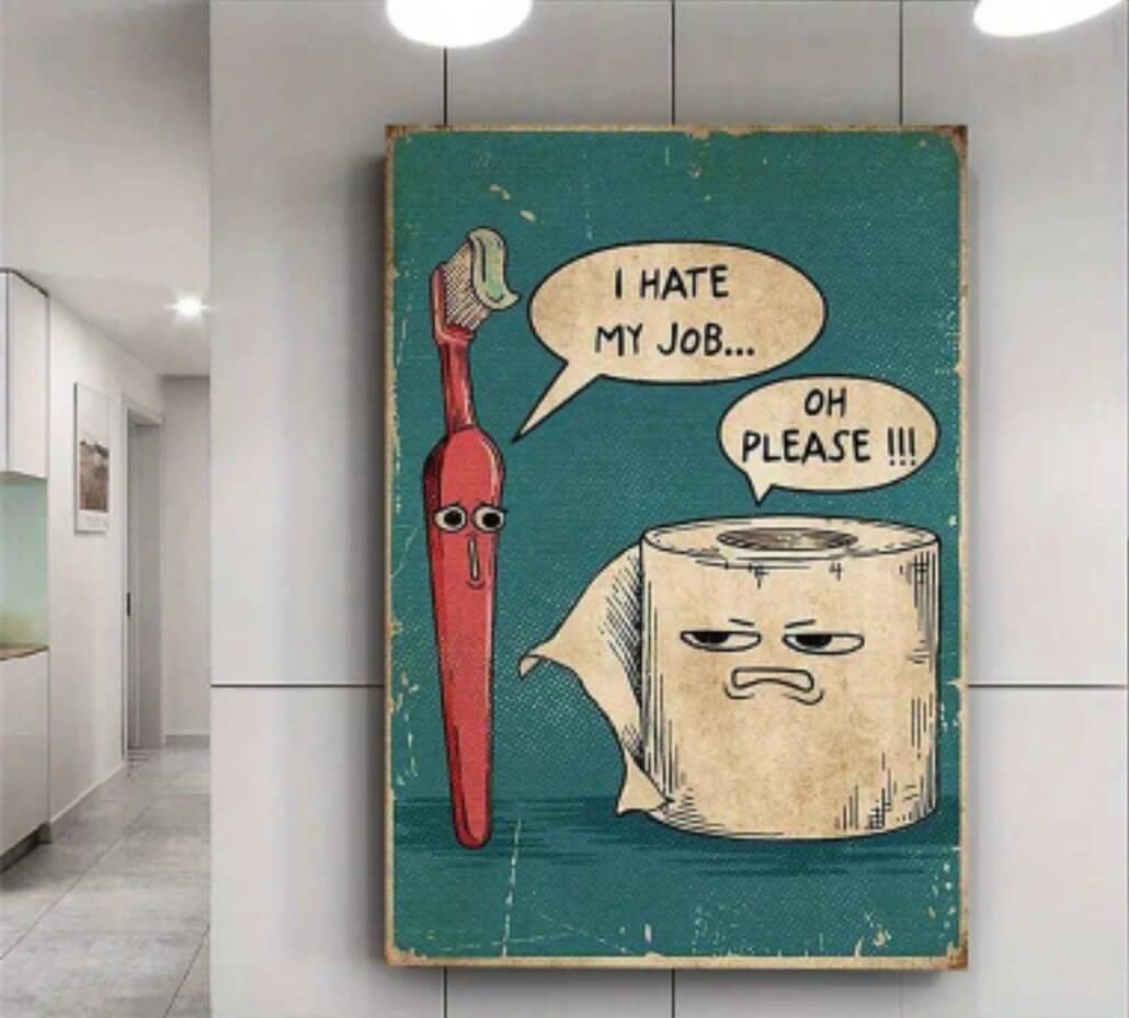 Home Decor - funny canvas poster