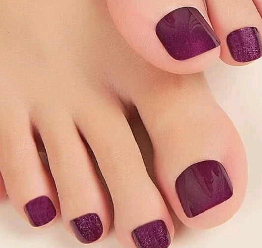 Nails - purple (toes)